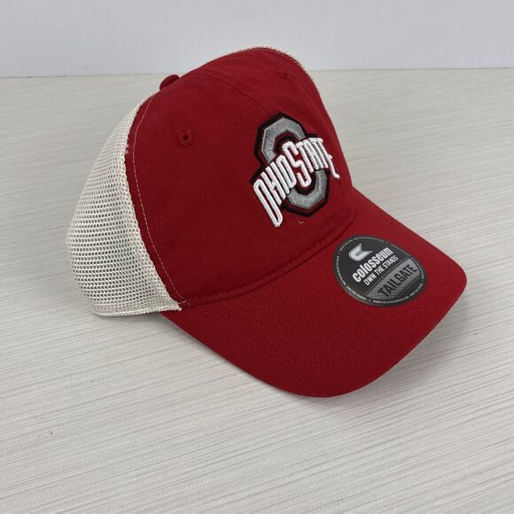 Ohio State Buckeyes Colosseum Tailgate Red SnapBack Trucker Hat Cap NWT - Picture 5 of 9